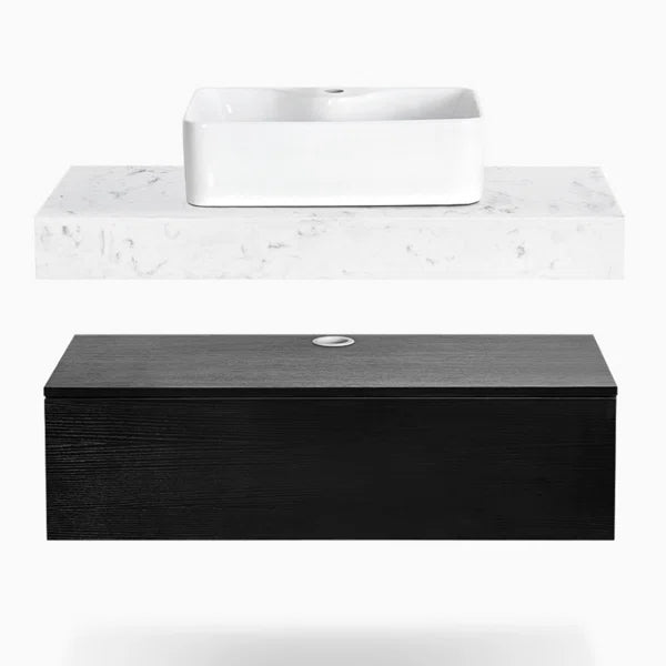 Single Bathroom Vanity with Stone Top