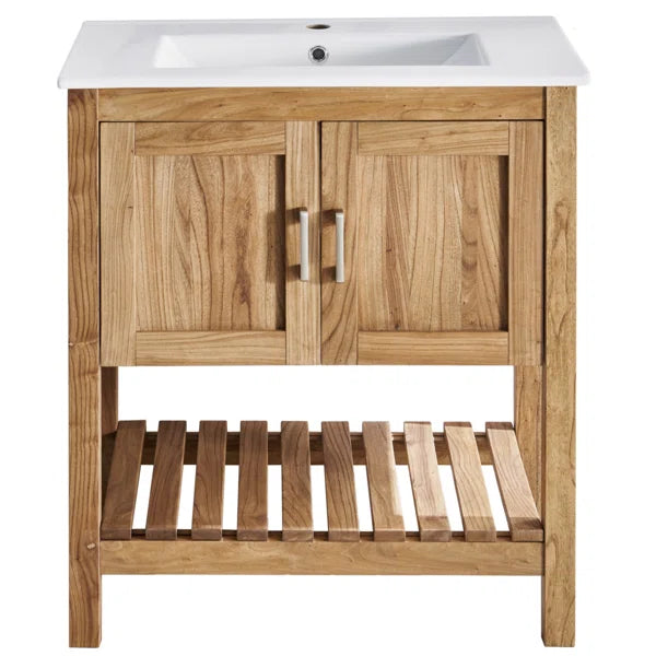 Single Bathroom Vanity with Ceramic Top